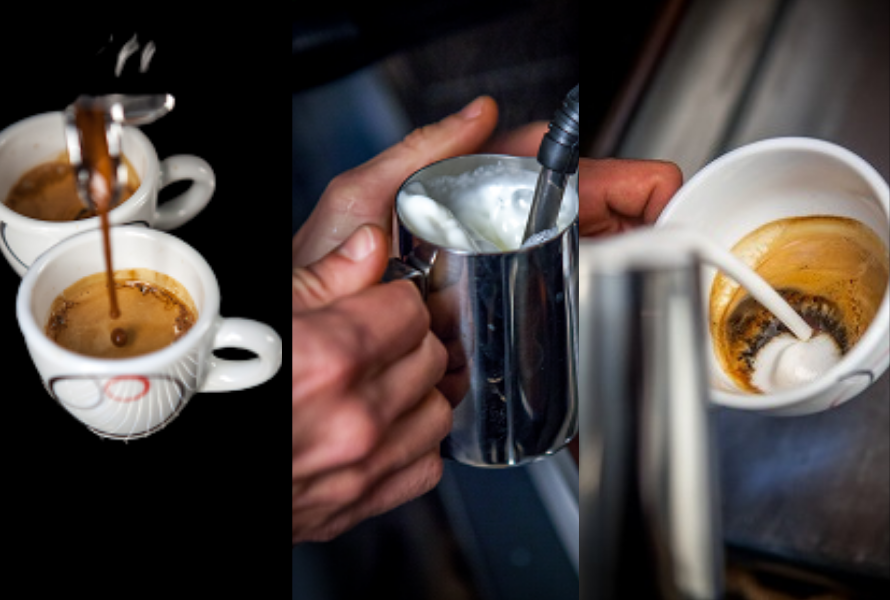 technique latte art 
